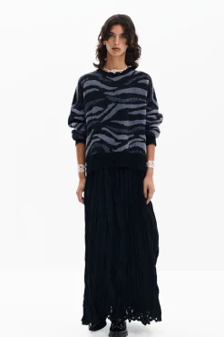 Animal print sweater