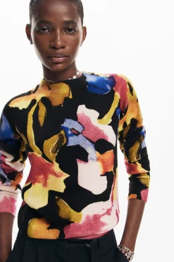 Arty flower sweater