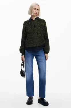 Arty print sweater
