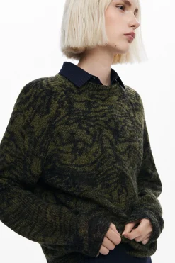 Arty print sweater