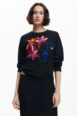 Arty print sweatshirt