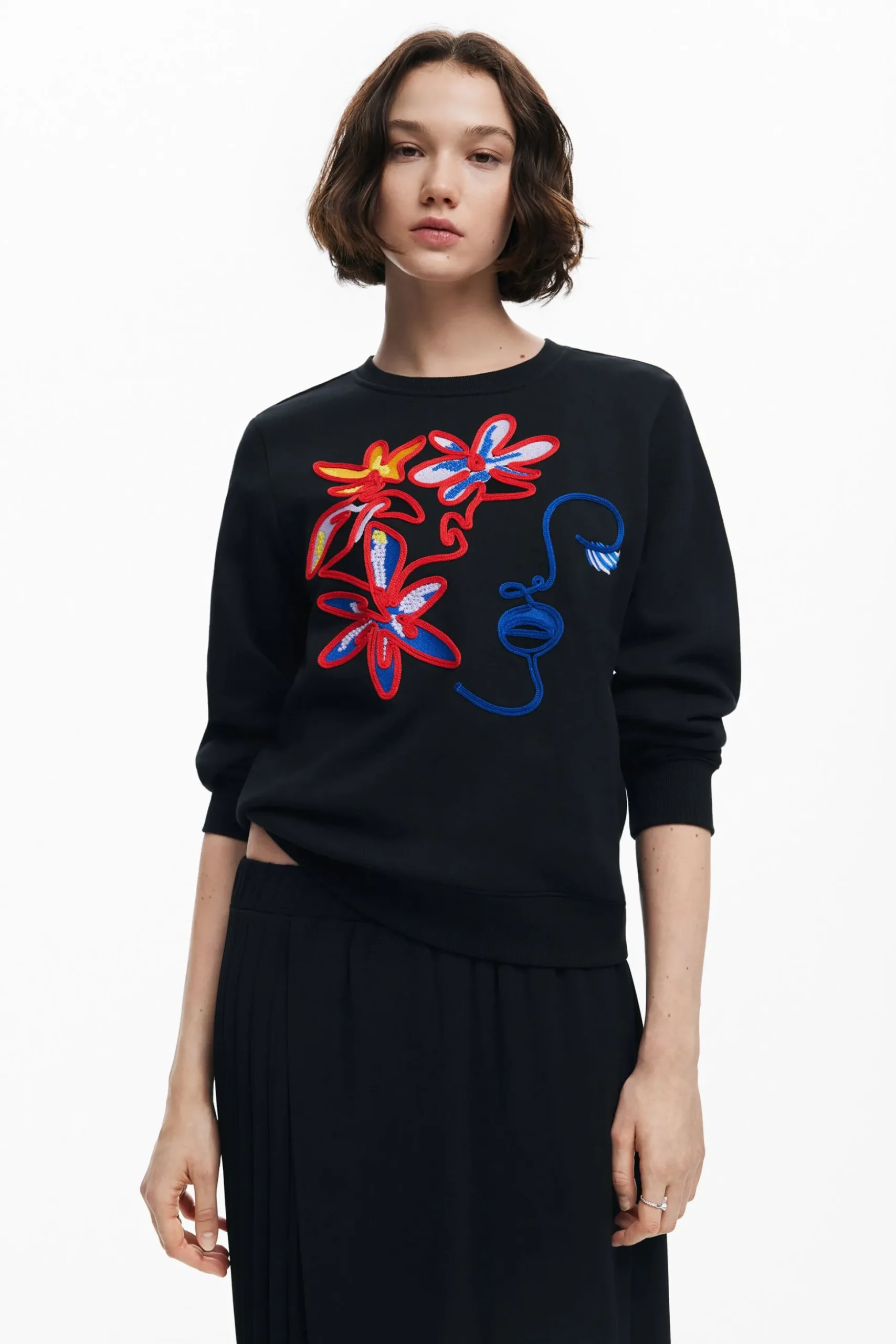 Arty print sweatshirt