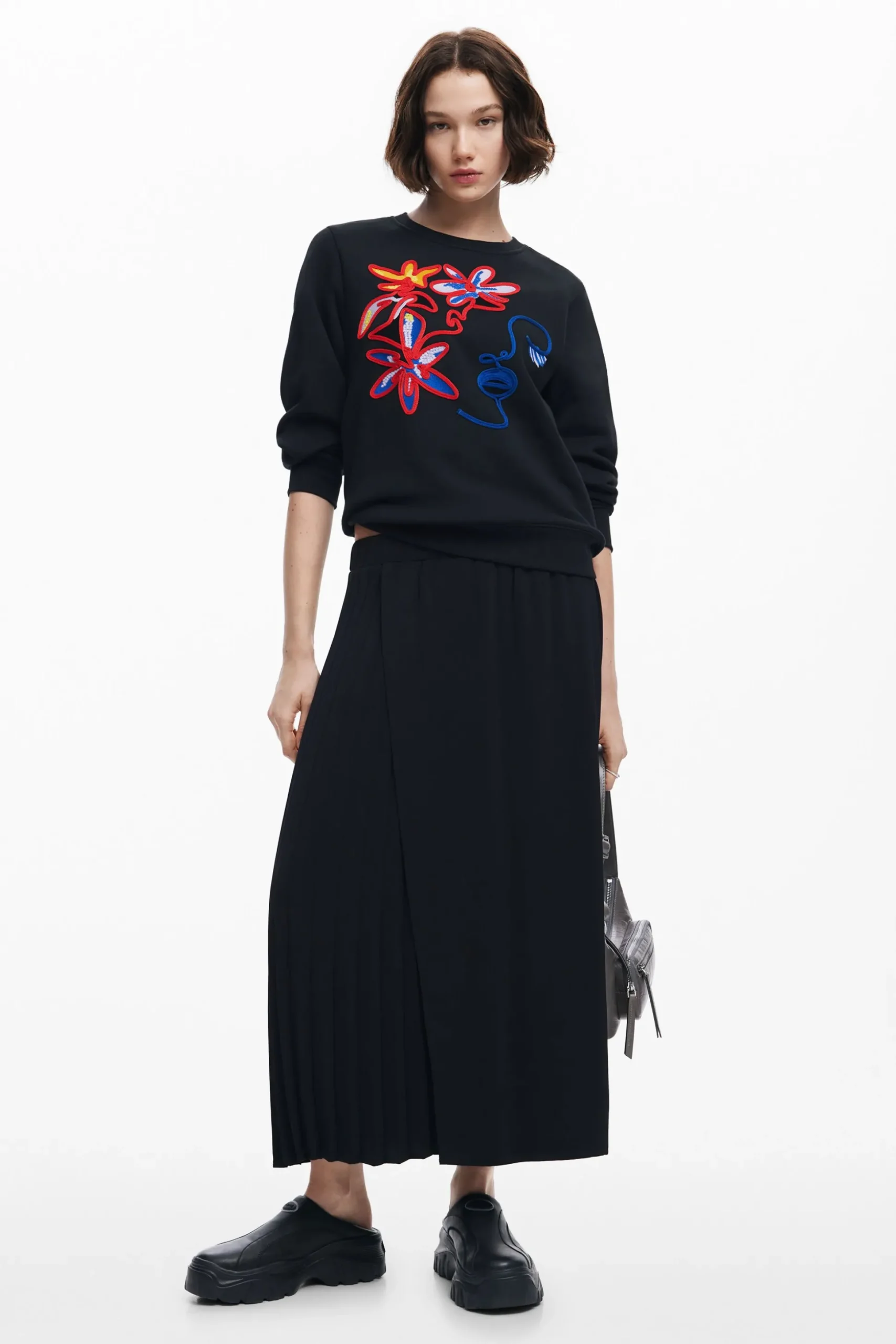 Arty print sweatshirt