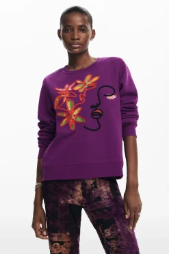 Arty print sweatshirt