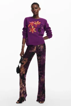 Arty print sweatshirt