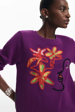 Arty print sweatshirt