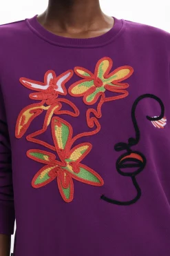 Arty print sweatshirt
