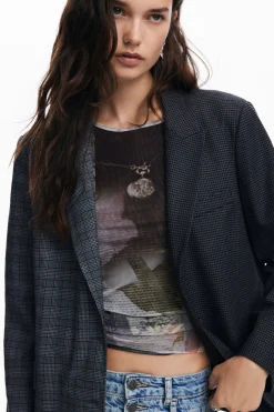 Asymmetric blazer