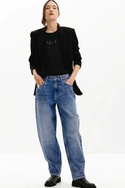 Balloon denim jeans