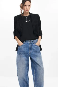 Balloon denim jeans