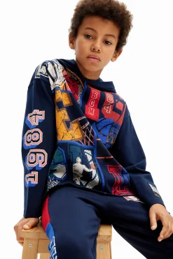 Basketball T-shirt with a hood