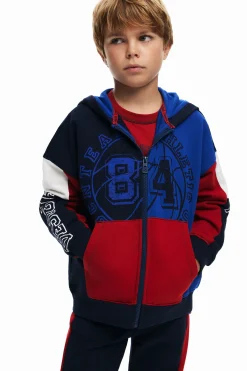 Basketball-style sweatshirt