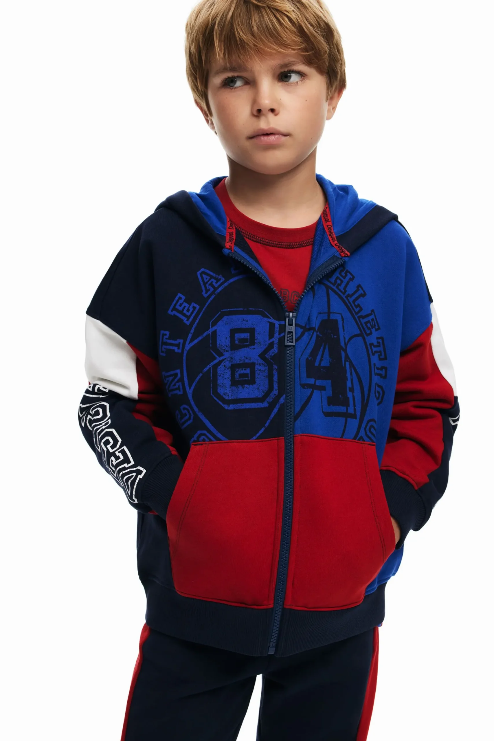Basketball-style sweatshirt