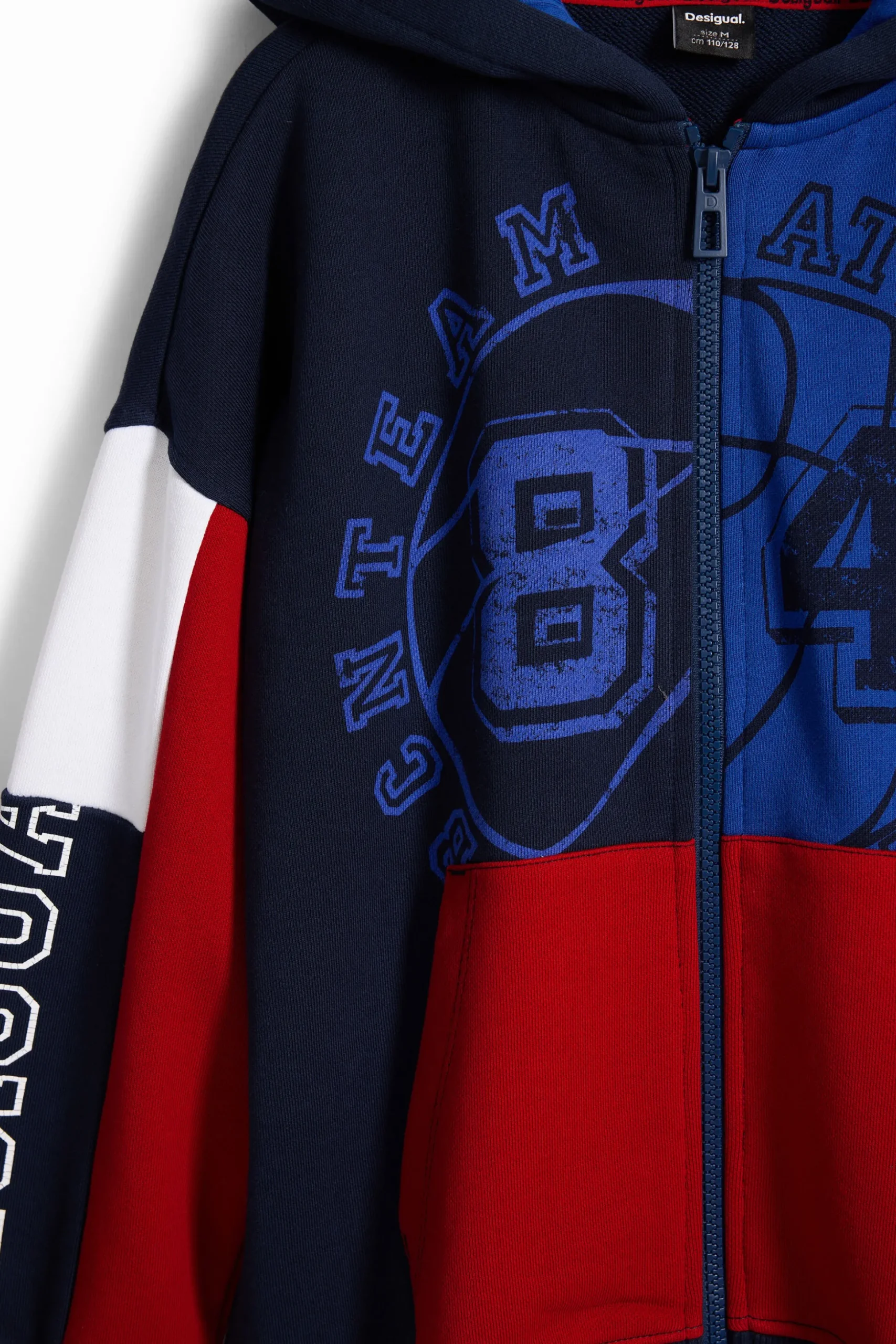 Basketball-style sweatshirt