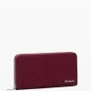 Botanical faux leather wallet