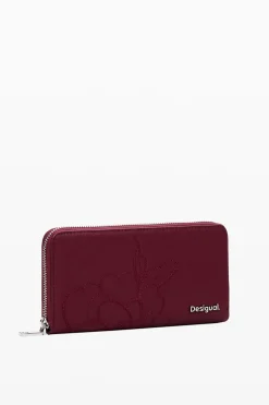 Botanical faux leather wallet