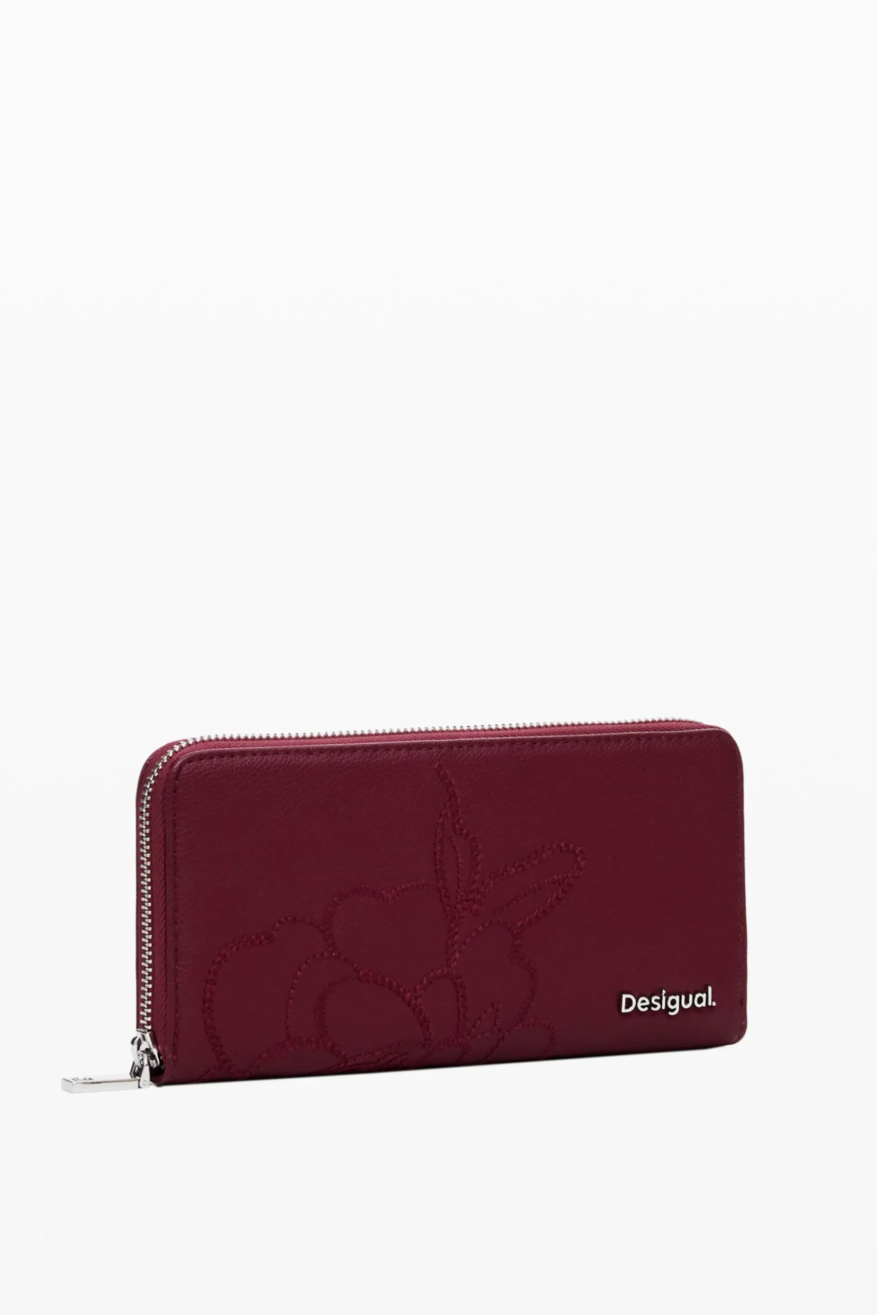 Botanical faux leather wallet