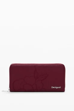 Botanical faux leather wallet
