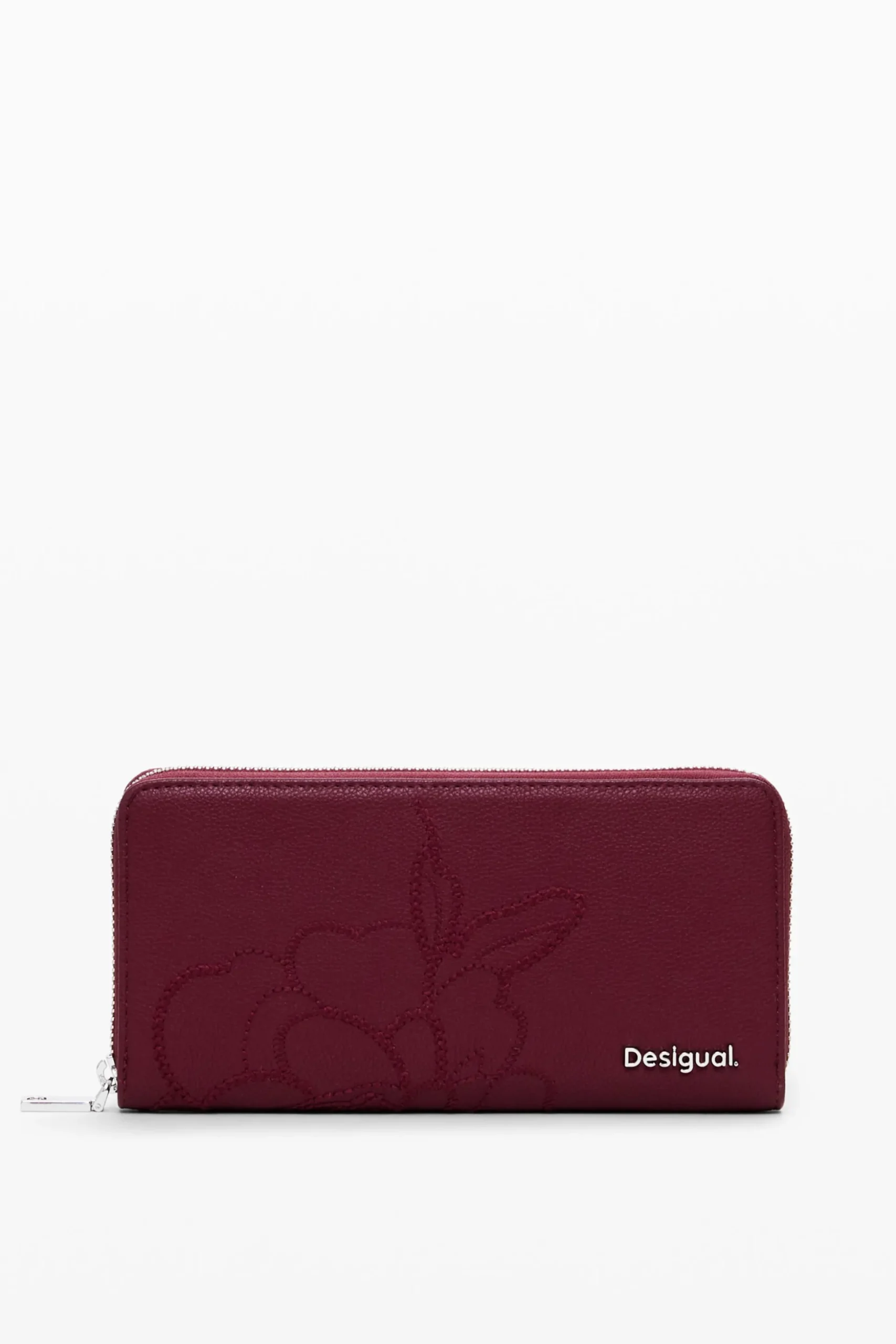 Botanical faux leather wallet