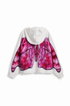 Butterfly cape sweatshirt