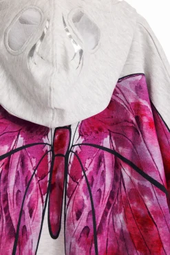 Butterfly cape sweatshirt