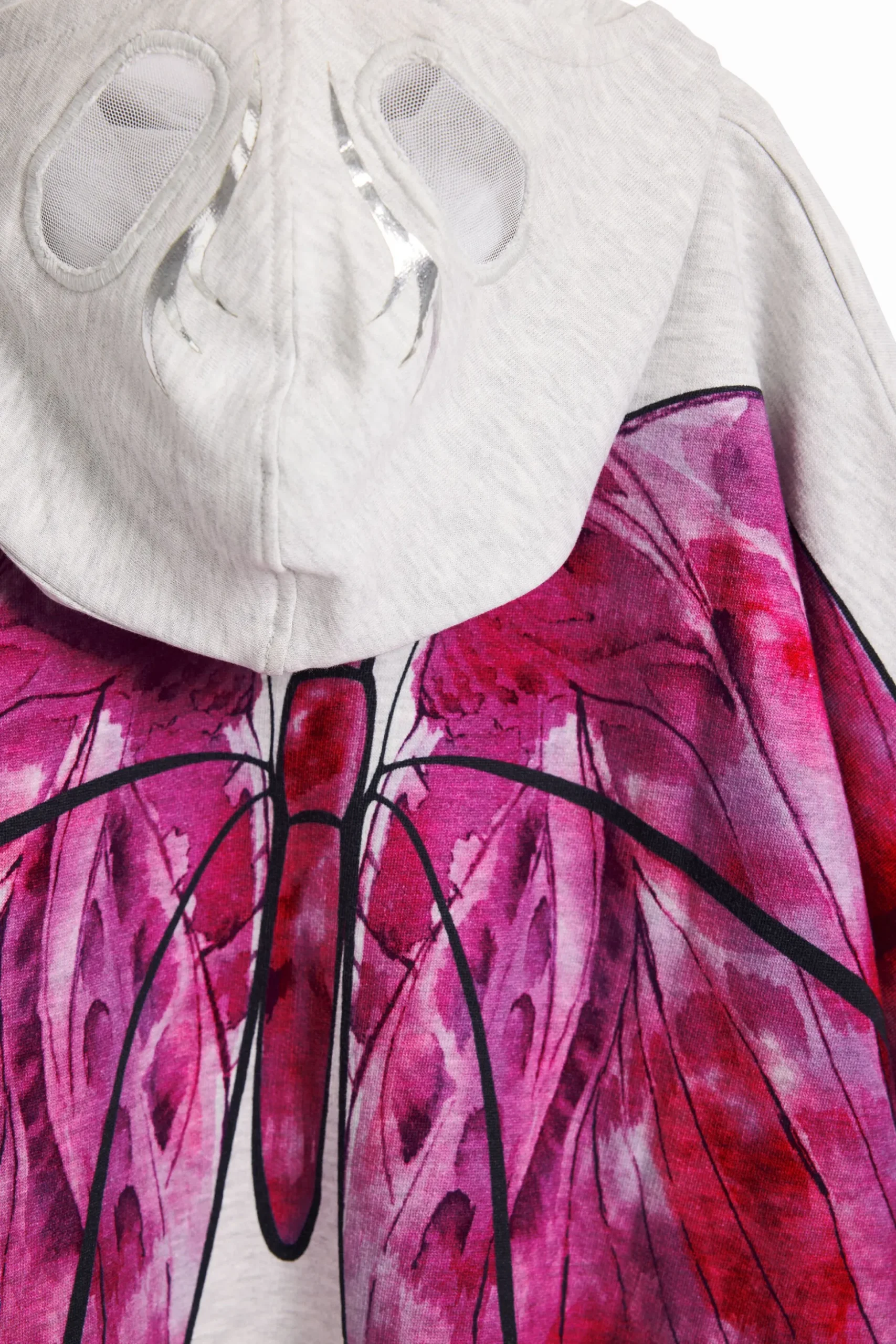Butterfly cape sweatshirt