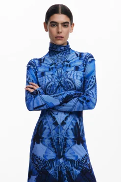 Butterfly midi dress