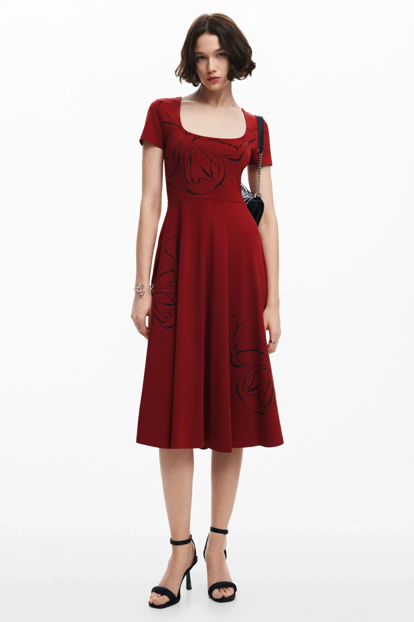 Butterfly midi dress