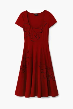 Butterfly midi dress