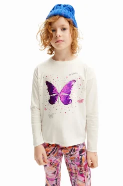 Butterfly print T-shirt