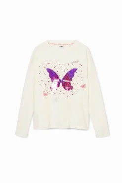 Butterfly print T-shirt