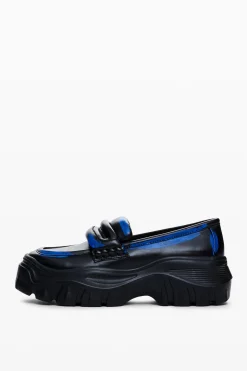 Chunky leather loafers