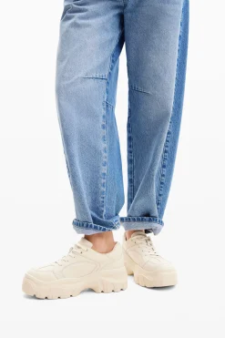 Chunky leather sneakers