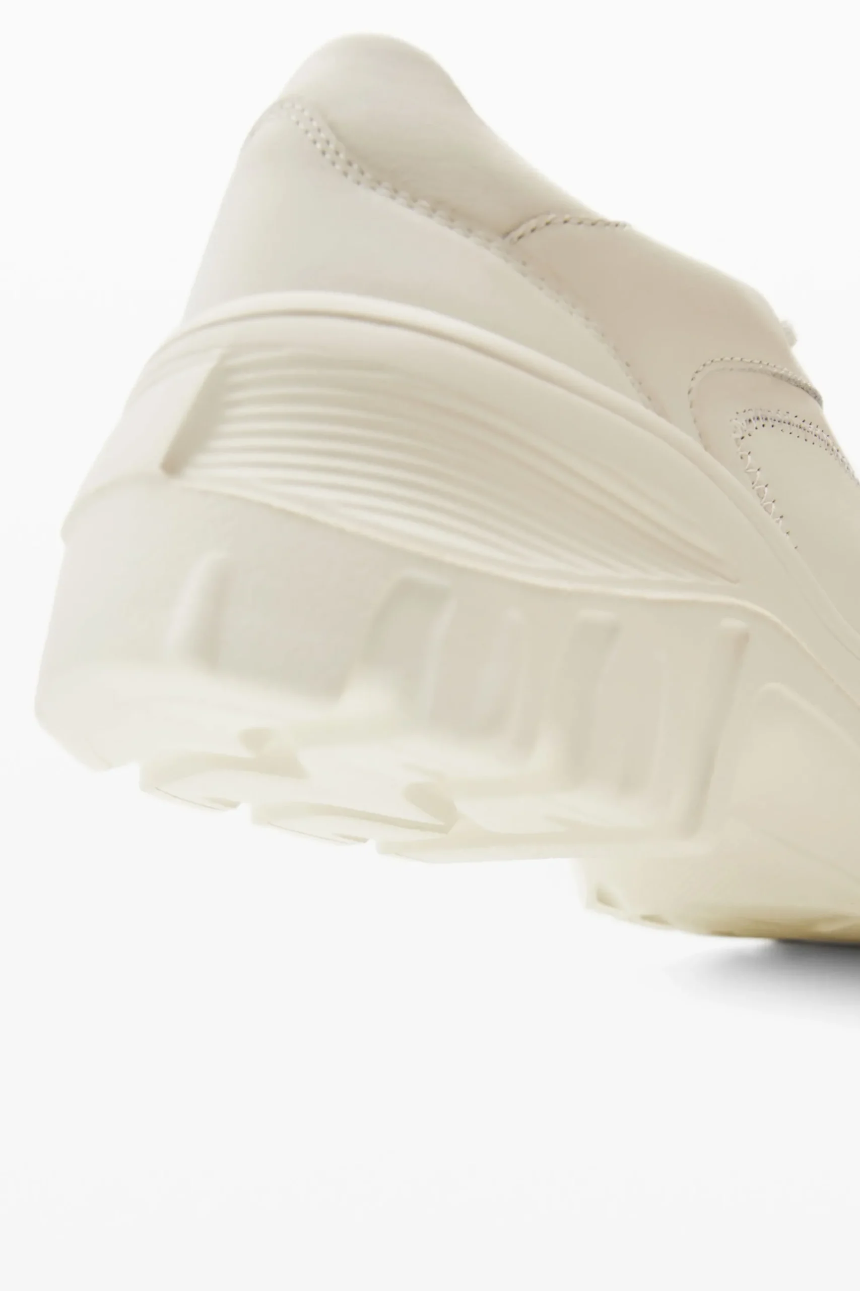 Chunky leather sneakers