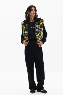 Combined floral jacket