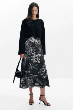Combined midi dress