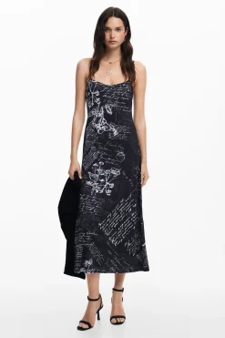 Combined midi dress