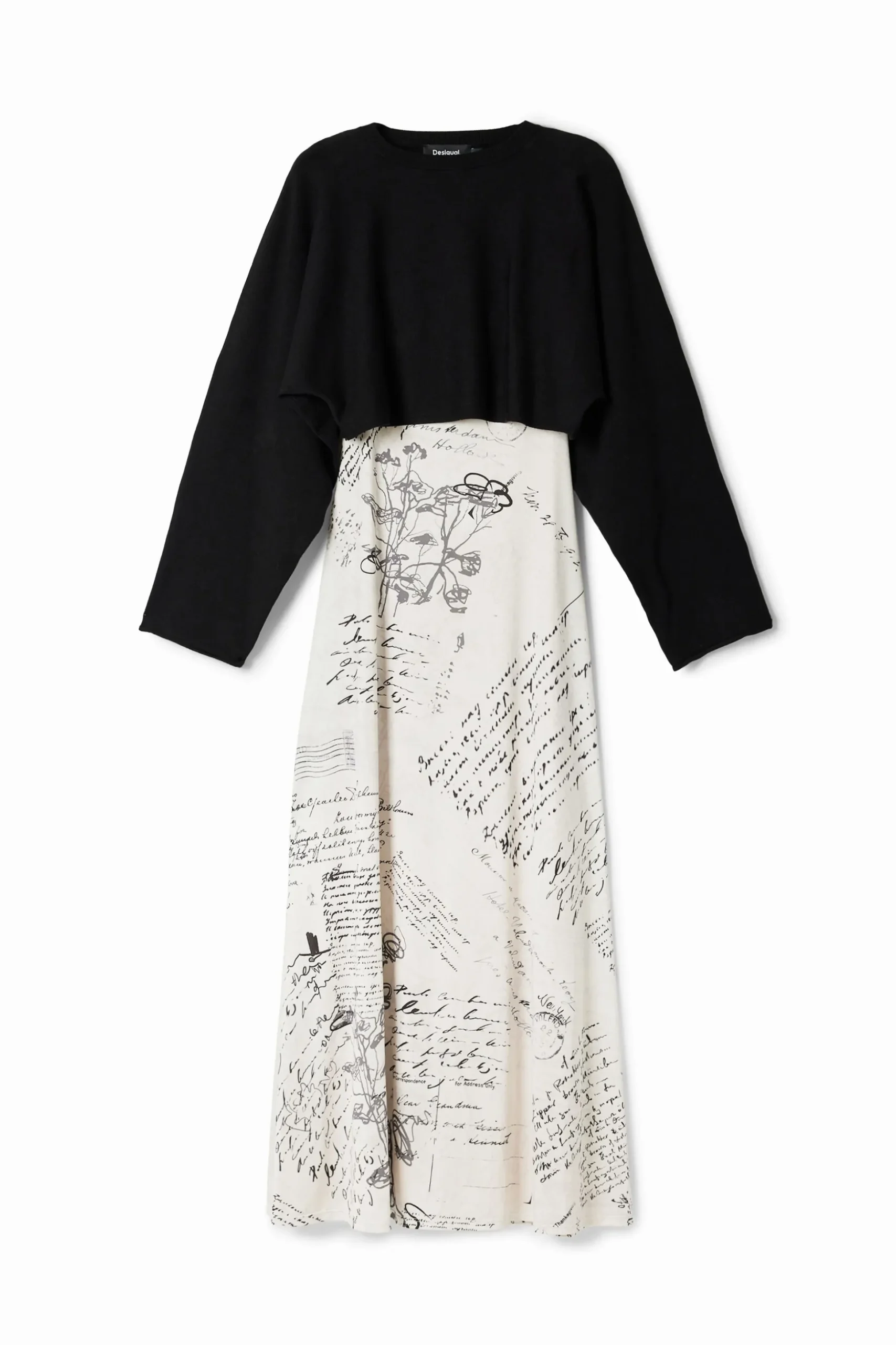 Combined midi dress
