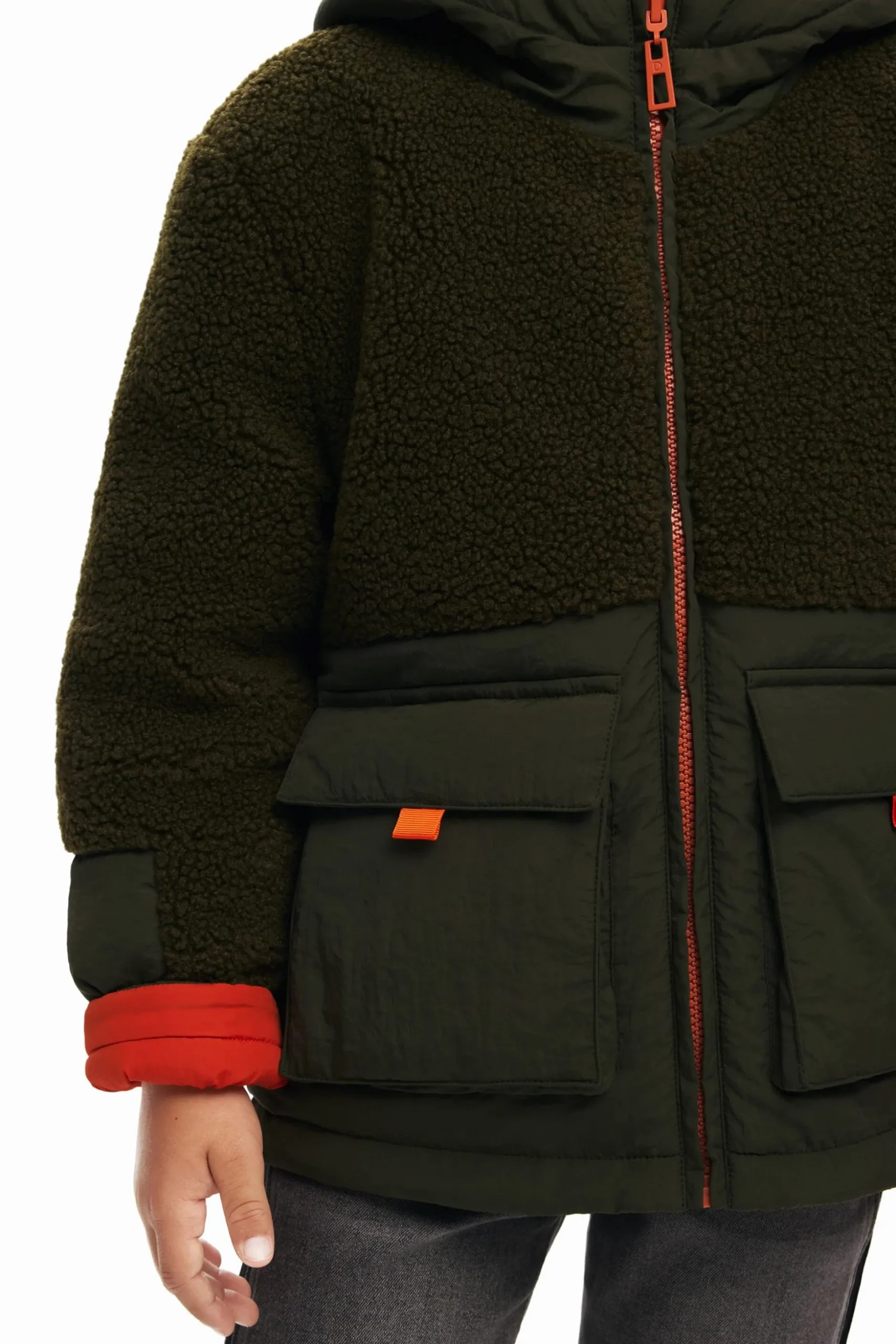 Combined padded coat