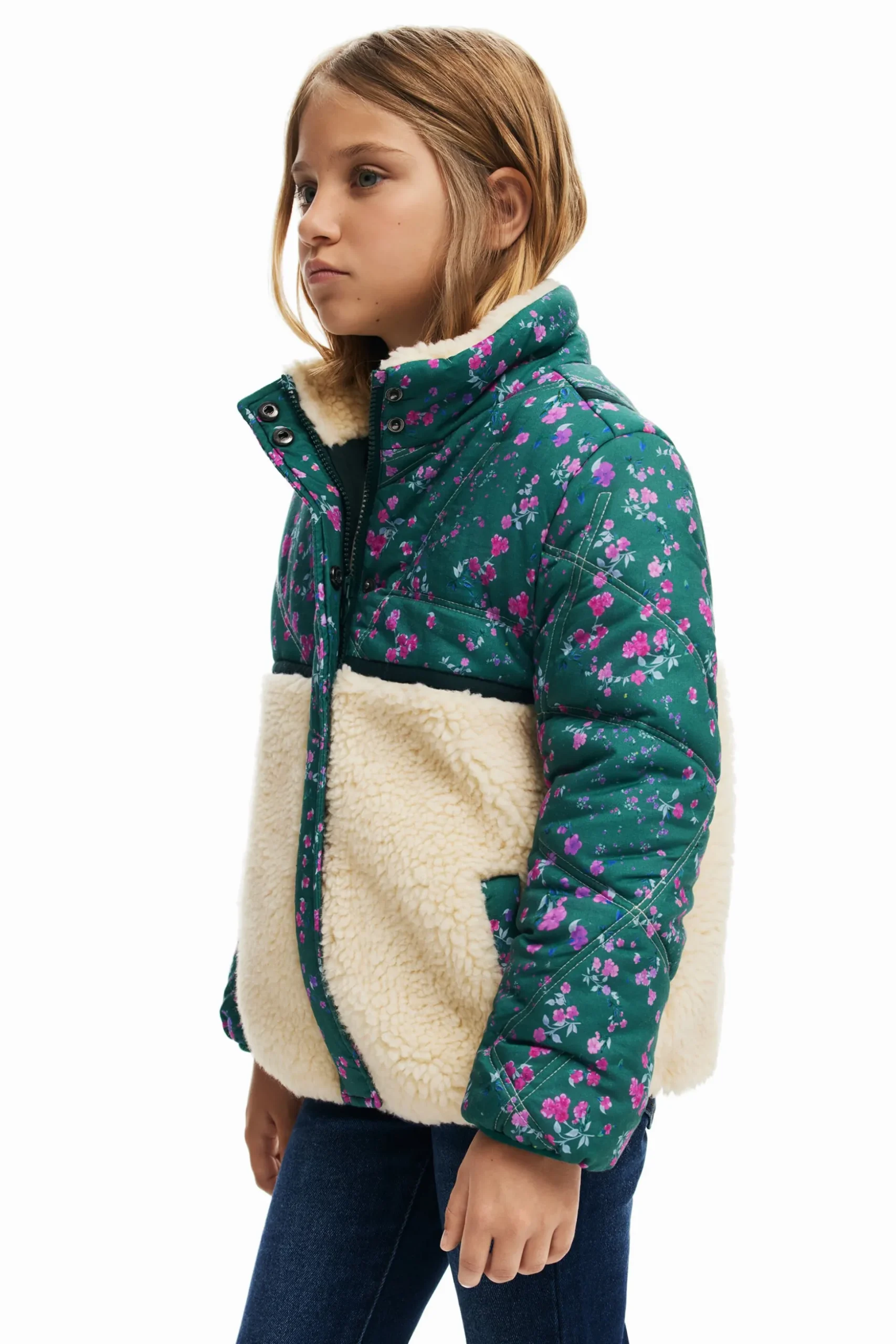 Combined padded coat