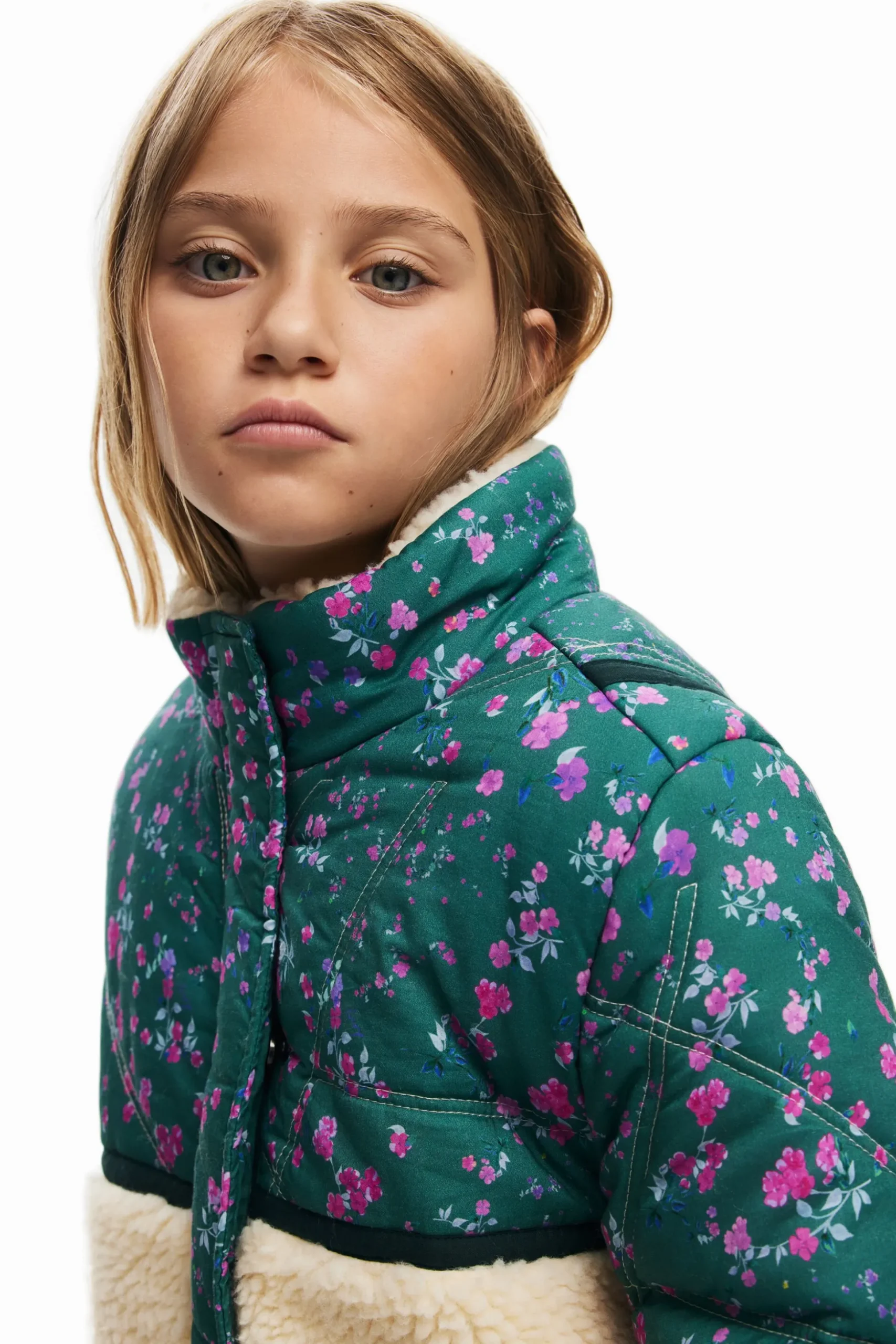 Combined padded coat
