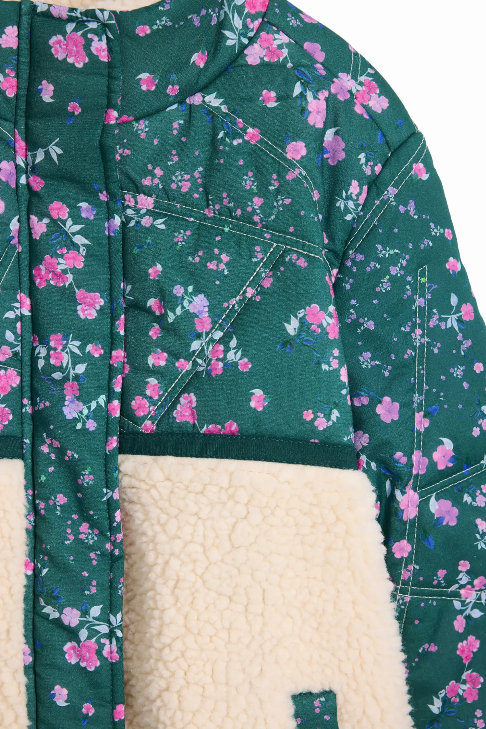 Combined padded coat