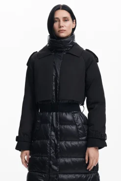 Combined padded coat