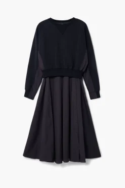 Combined plain dress
