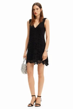 Crochet short dress