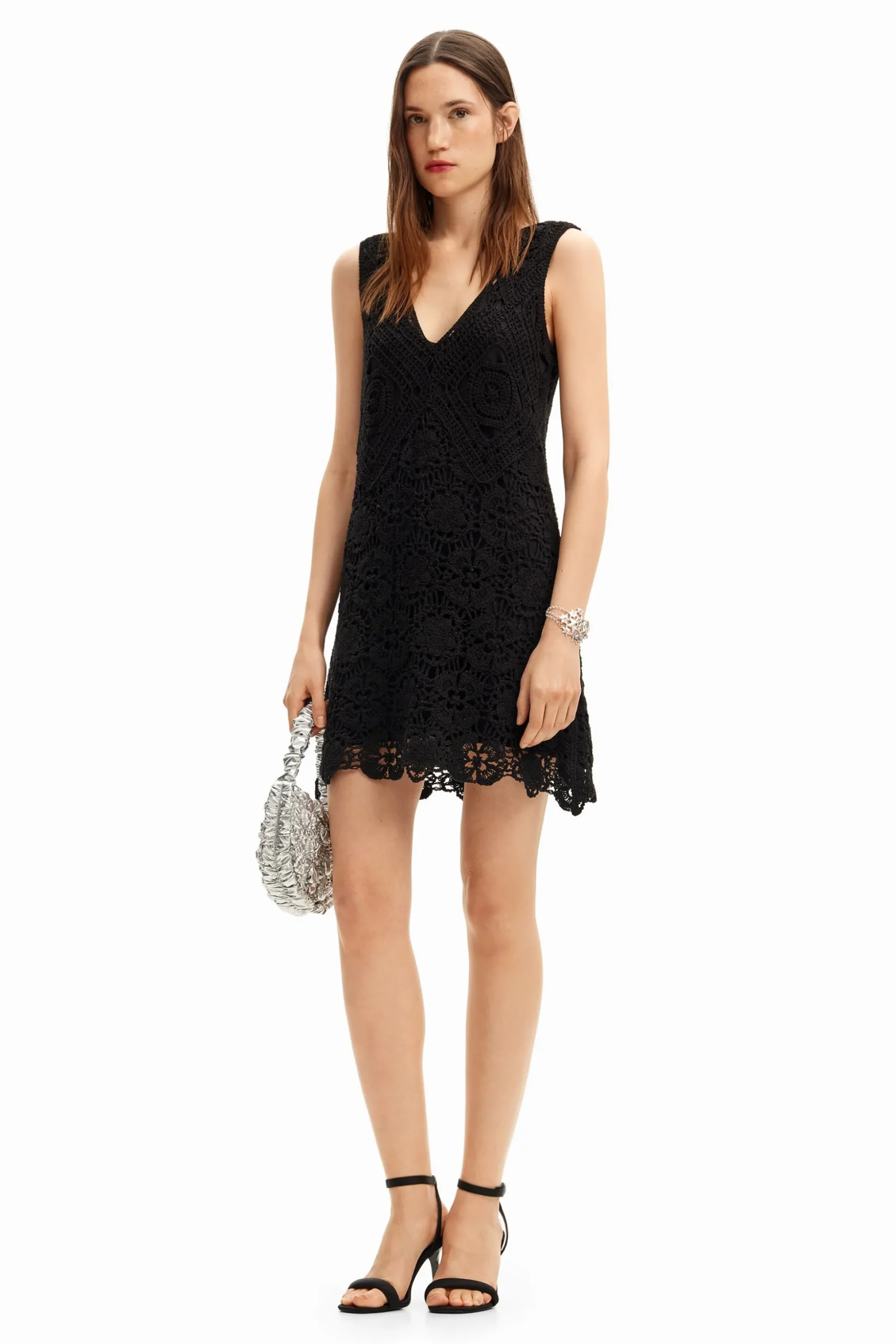 Crochet short dress