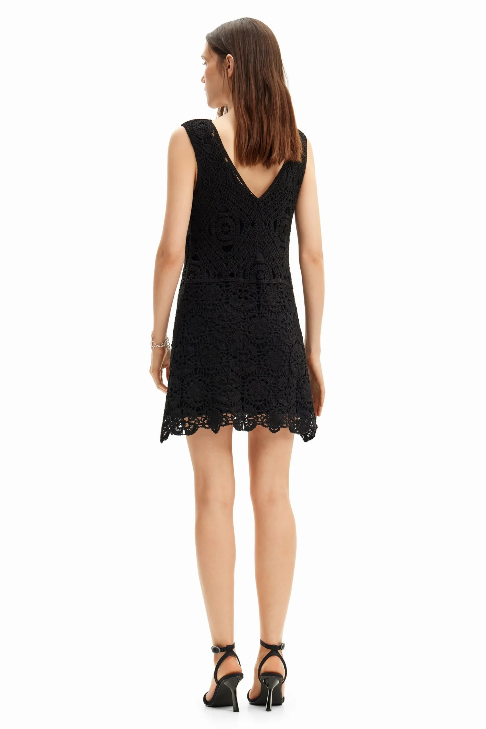 Crochet short dress