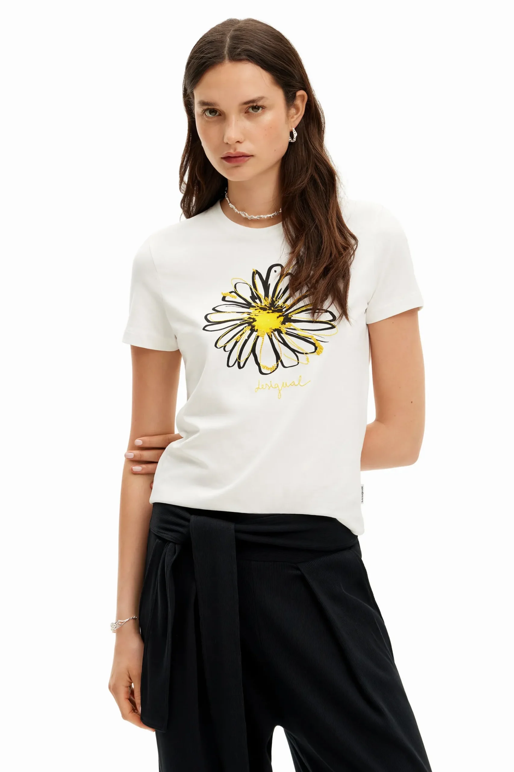 Daisy illustration T-shirt
