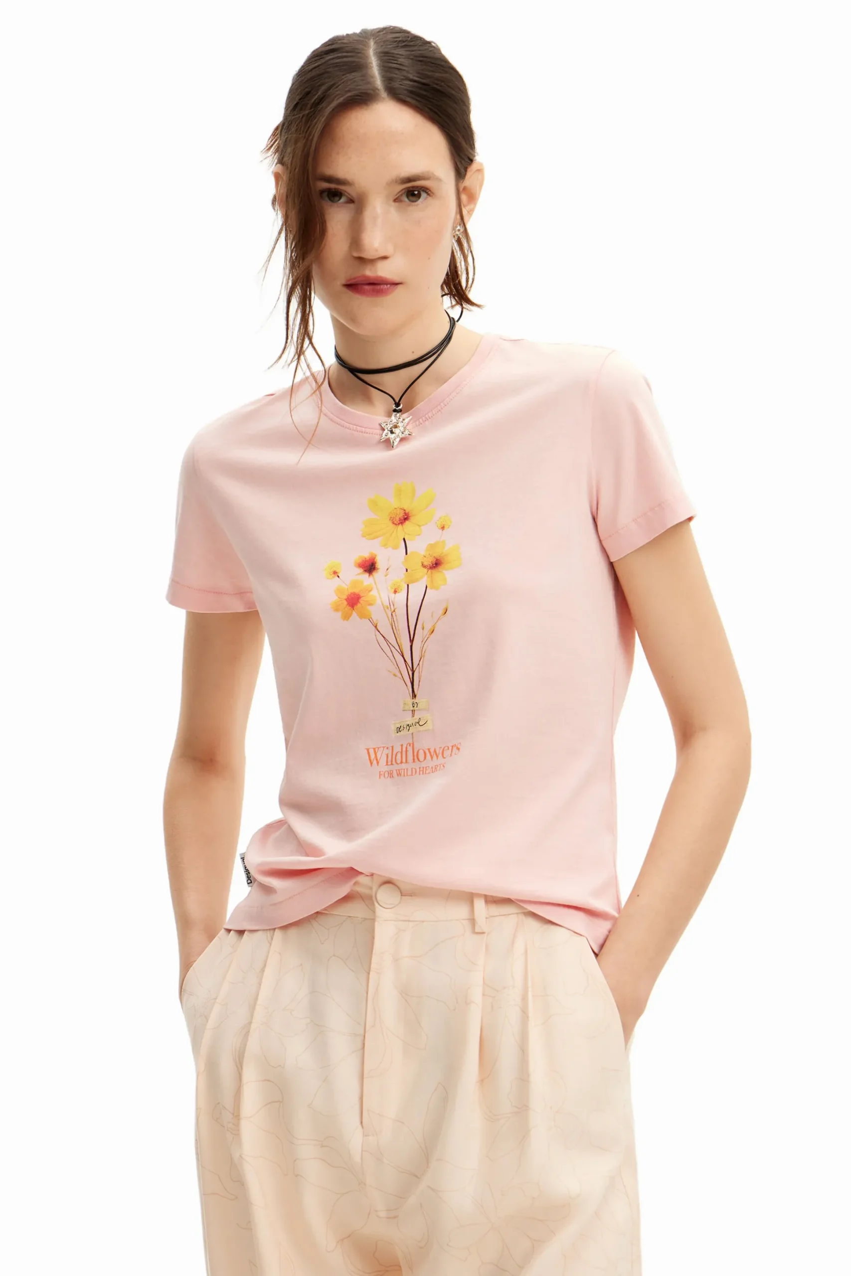 Daisy illustration T-shirt