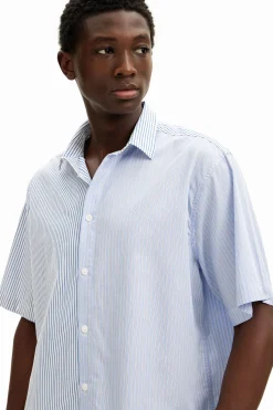 Deconstructed long-sleeve shirt